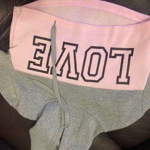 Two colored cropped sweater